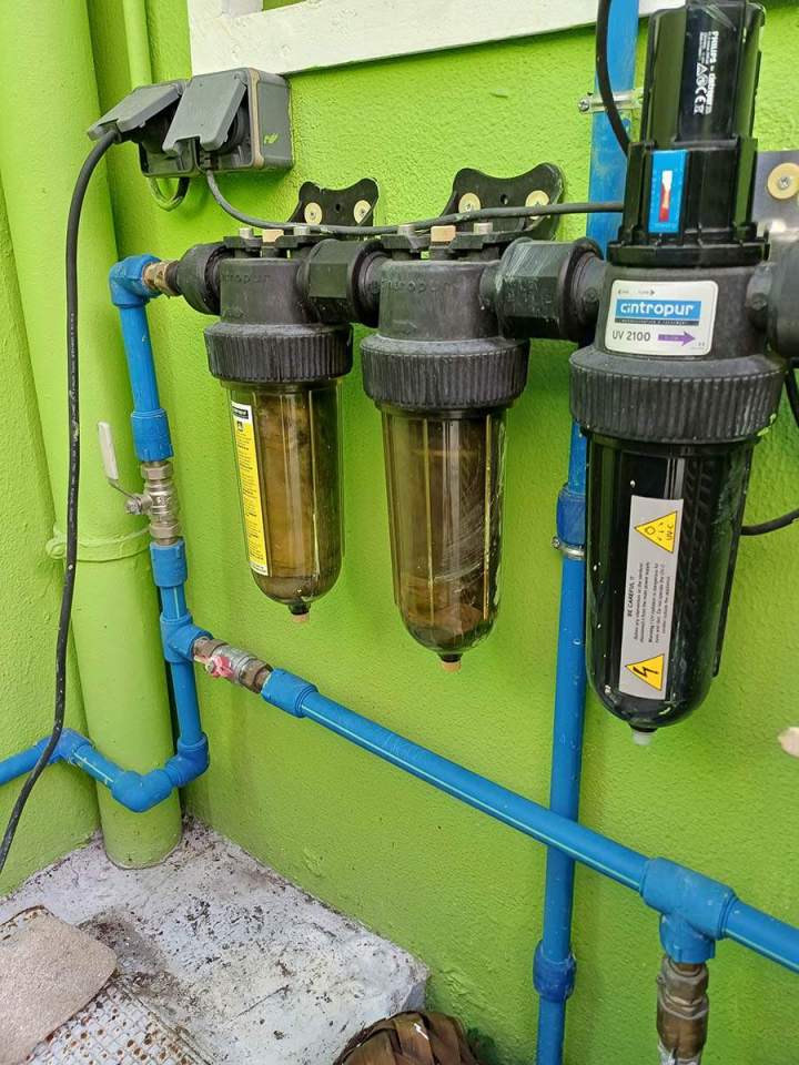 Changement de filtre de citerne d'eau Guadeloupe